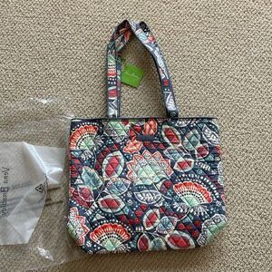 NEW Vera Bradley Tote Bag Nomadic Floral Pattern Handbag Top Handle Grey NWT